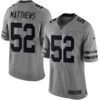 Nike Packers #52 Clay Matthews Gray Men’s Stitched NFL Limited Gridiron Gray Jersey