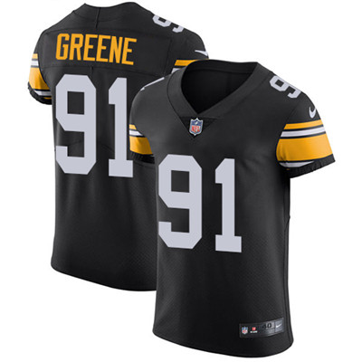Nike Steelers #91 Kevin Greene Black Alternate Men’s Stitched NFL Vapor Untouchable Elite Jersey
