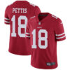 Nike 49ers #18 Dante Pettis Red Team Color Men’s Stitched NFL Vapor Untouchable Limited Jersey