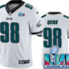 Men’s Philadelphia Eagles #98 Robert Quinn Limited White Super Bowl LVII Vapor Jersey