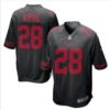New San Francisco 49ers #28 Carlos Hyde Black Alternate Game Jersey