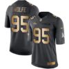 Nike Broncos #95 Derek Wolfe Black Men’s Stitched NFL Limited Gold Salute To Service Jersey