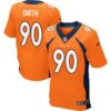 Men’s Denver Broncos #90 Antonio Smith Orange Team Color NFL Nike Elite Jersey
