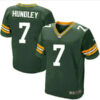 Men’s Green Bay Packers #7 Brett Hundley Home Green Team Color Stitched NFL Nike Elite Jersey