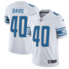 Nike Men’s Detroit Lions #40 Jarrad Davis Vapor Untouchable Limited White Road Jersey
