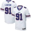 Men’s Buffalo Bills #91 Manny Lawson 2013 Nike White Elite Jersey