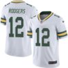 Nike Green Bay Packers #12 Aaron Rodgers White Men’s Stitched NFL Vapor Untouchable Limited Jersey