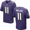 Men’s Baltimore Ravens #11 Mike Wallace Purple Team Color NFL Nike Elite Jersey
