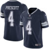 Nike Dallas Cowboys #4 Dak Prescott Navy Blue Team Color Men’s Stitched NFL Vapor Untouchable Limited Jersey