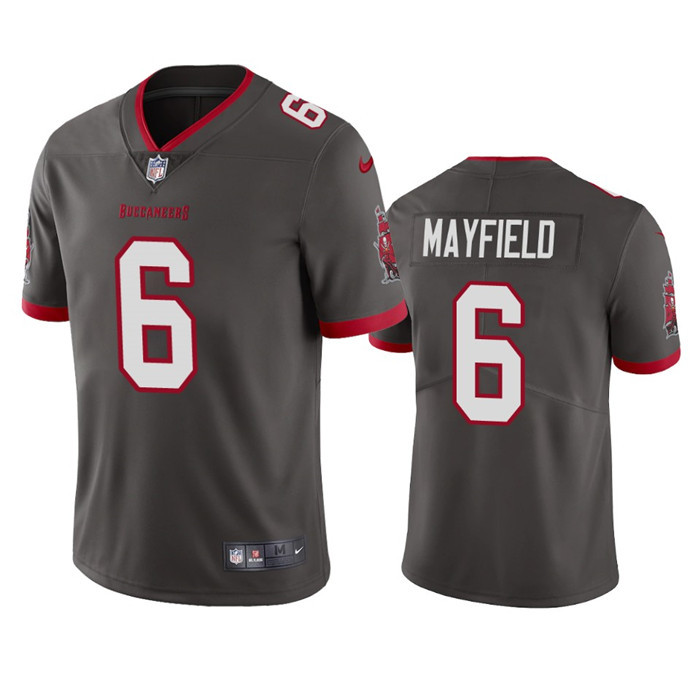 Men’s Tampa Bay Buccaneers #6 Baker Mayfield Gray Vapor Untouchable Limited Stitched Jersey