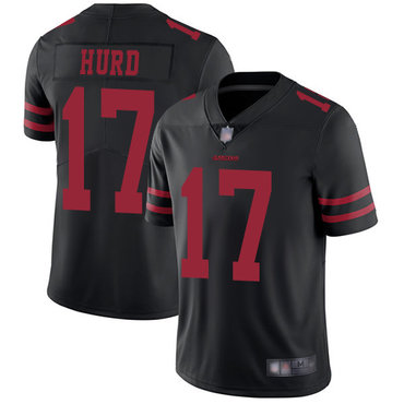 49ers #17 Jalen Hurd Black Alternate Men’s Stitched Football Vapor Untouchable Limited Jersey