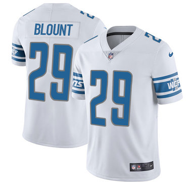 Men’s Nike Detroit Lions #29 LeGarrette Blount White Stitched NFL Vapor Untouchable Limited Jersey