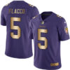 Nike Baltimore Ravens #5 Joe Flacco Purple Men’s Stitched NFL Limited Gold Rush Jersey