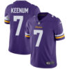 Men’s Nike Minnesota Vikings #7 Case Keenum Purple Team Color Vapor Untouchable Limited Player NFL Jersey
