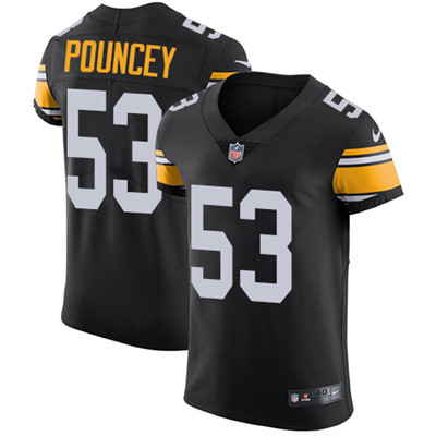 Nike Steelers #53 Maurkice Pouncey Black Alternate Men’s Stitched NFL Vapor Untouchable Elite Jersey