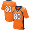 Nike Broncos #80 Jake Butt Orange Team Color Men’s Stitched NFL New Elite Jersey