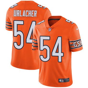 Nike Chicago Bears #54 Brian Urlacher Orange Men’s Stitched NFL Limited Rush Jersey
