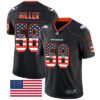 Nike Denver Broncos #58 Von Miller Black Men’s Stitched NFL Limited Rush USA Flag Jersey