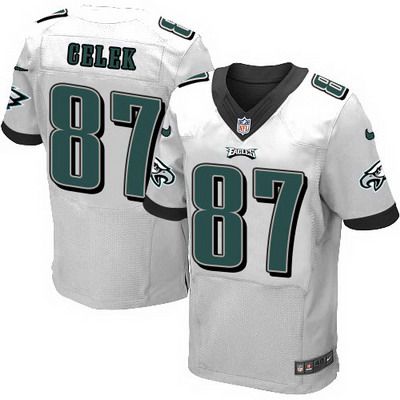 Men’s Philadelphia Eagles #87 Brent Celek 2014 Nike White Elite Jersey