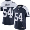Nike Dallas Cowboys #54 Jaylon Smith Navy Blue Thanksgiving Men’s Stitched NFL Vapor Untouchable Limited Throwback Jersey