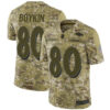 Ravens #80 Miles Boykin Camo Men’s Stitched Football Limited 2018 Salute To Service Jersey