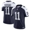 Men’s Dallas Cowboys #11 Micah Parsons Navy Thanksgiving 2023 F.U.S.E. Limited Stitched Football Jersey