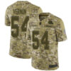 Men’s Cleveland Browns #54 Olivier Vernon Camo Men’s Stitched Football Limited 2018 Salute To Service Jersey