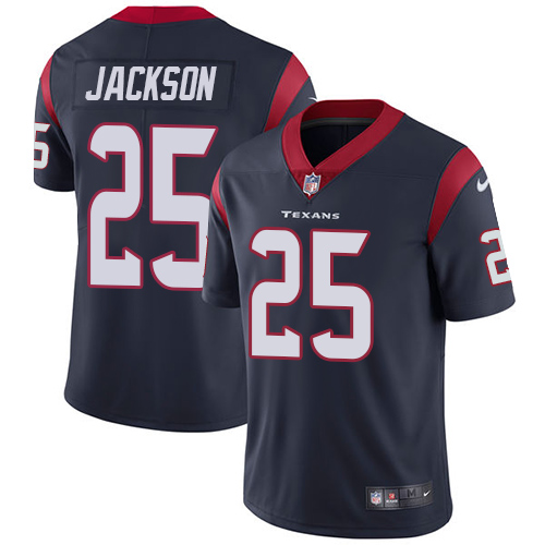 Nike Houston Texans #25 Kareem Jackson Navy Blue Team Color Men’s Stitched NFL Vapor Untouchable Limited Jersey