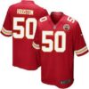 Men’s Kansas City Chiefs #50 Justin Houston Red Team Color NFL Nike Game Jersey