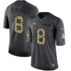 Men’s Denver Broncos #8 Brandon McManus Black Anthracite 2016 Salute To Service Stitched NFL Nike Limited Jersey