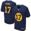 Men’s Green Bay Packers #17 Davante Adams Navy Blue Alternate NFL Nike Elite Jersey