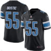 Men’s Detroit Lions #55 Jon Bostic Black 2016 Color Rush Stitched NFL Nike Limited Jersey