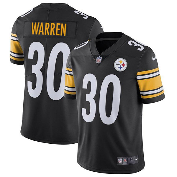 Men’s Pittsburgh Steelers #30 Jaylen Warren Black Vapor Untouchable Limited Stitched Jersey
