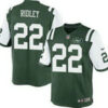 Men’s New York Jets #22 Stevan Ridley Green Team Color NFL Nike Elite Jersey