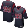 Nike Texans #99 J.J. Watt Navy Blue Team Color Men’s Stitched NFL Limited Strobe Jersey