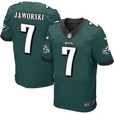 Men’s Philadelphia Eagles #7 Ron Jaworski Midnight Green Retired Player NFL Nike Elite Jersey