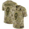 Nike Steelers #9 Chris Boswell Camo Men’s Stitched NFL Limited 2018 Salute To Service Jersey