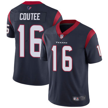 Texans #16 Keke Coutee Navy Blue Team Color Men’s Stitched Football Vapor Untouchable Limited Jersey
