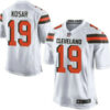 Men’s Cleveland Browns Brown #19 Bernie Kosar White Retired Player 2015 NFL Nike Elite Jersey