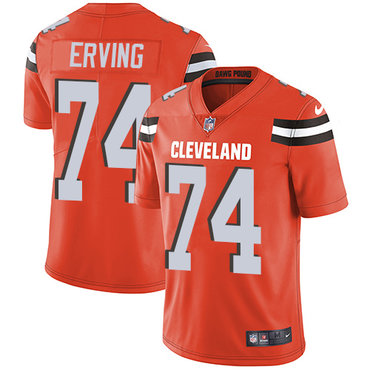 Nike Cleveland Browns #74 Cameron Erving Orange Alternate Men’s Stitched NFL Vapor Untouchable Limited Jersey