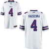 Men’s Buffalo Bills #4 Stephen Hauschka White Road Stitched NFL Nike Elite Jersey