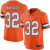 Men’s Denver Broncos #32 Andy Janovich Orange 2016 Color Rush Stitched NFL Nike Limited Jersey