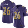 Men’s Baltimore Ravens #26 Matt Elam Purple 2016 Color Rush Stitched NFL Nike Limited Jersey