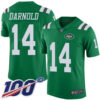Jets #14 Sam Darnold Green Men’s Stitched Football Limited Rush 100th Season Jersey