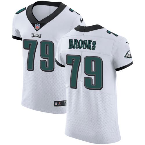 Nike Eagles #79 Brandon Brooks White Men’s Stitched NFL Vapor Untouchable Elite Jersey