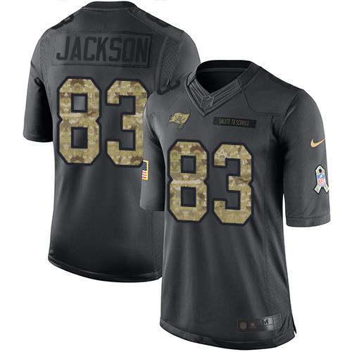 Nike Tampa Bay Buccaneers #83 Vincent Jackson Black Men’s Stitched NFL Limited 2016 Salute to Service Jersey
