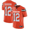 Nike Cleveland Browns #12 Josh Gordon Orange Alternate Men’s Stitched NFL Vapor Untouchable Limited Jersey