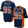Nike Broncos #95 Derek Wolfe Navy Blue Alternate Men’s Stitched NFL Limited Strobe Jersey