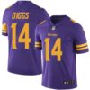 Nike Vikings #14 Stefon Diggs Purple Men’s Stitched NFL Limited Rush Jersey