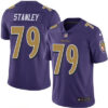 Men’s Baltimore Ravens #79 Ronnie Stanley Purple 2016 Color Rush Stitched NFL Nike Limited Jersey